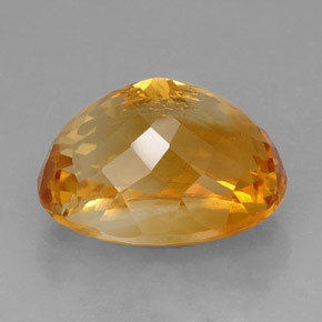 Citrino naturale arancione da 27,60 ct, taglio ovale, VVS