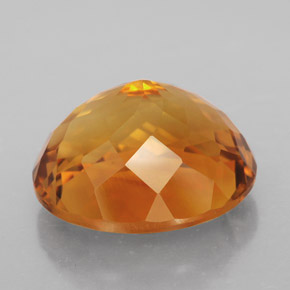 Citrino naturale arancione da 11,83 ct, taglio ovale, IF