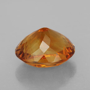 Citrino naturale arancione da 6,55 ct, taglio ovale, VVS