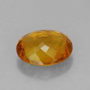Citrino naturale arancione da 4,70 ct, taglio ovale, VVS-VS
