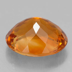 Citrino naturale arancione da 4,60 ct, taglio ovale, VVS-VS