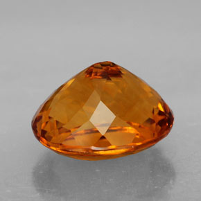 Citrino naturale arancione da 7,16 ct, taglio ovale, IF