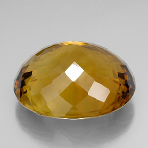 Citrino naturale giallo da 104,30 ct, taglio ovale, IF