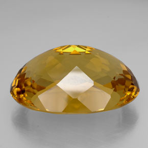 Citrino naturale giallo da 99,25 ct, taglio ovale, IF
