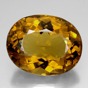 Citrino naturale giallo da 105,90 ct, taglio ovale, IF