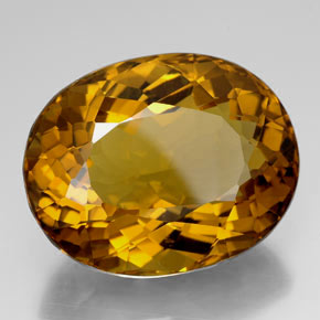 Citrino naturale giallo da 105,90 ct, taglio ovale, IF