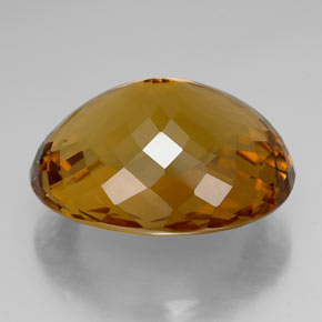 Citrino naturale giallo da 100,00 ct, taglio ovale, IF