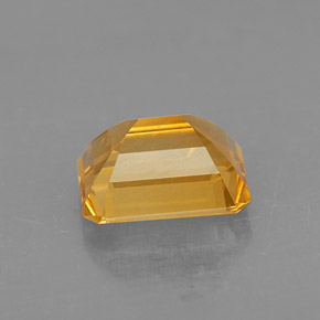 Citrino naturale giallo da 2,10 ct, taglio smeraldo, VS