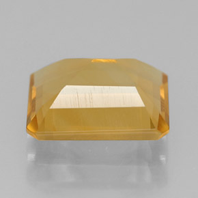 Citrino naturale giallo da 1,92 ct, taglio smeraldo, VS