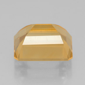 Citrino naturale giallo da 2,30 ct, taglio smeraldo, VVS-VS