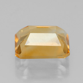 Citrino naturale giallo da 2,09 ct, taglio smeraldo, VVS-VS