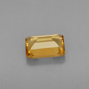 Citrino naturale giallo da 1,74 ct, taglio smeraldo, VVS-VS