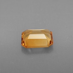 Citrino naturale giallo da 1,80 ct, taglio smeraldo, VVS-VS