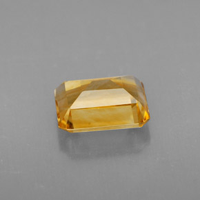 Citrino naturale giallo da 2,12 ct, taglio smeraldo, VVS-VS