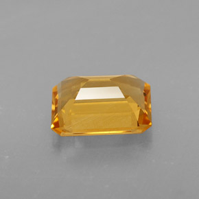 Citrino naturale giallo da 2,00 ct, taglio smeraldo, VVS
