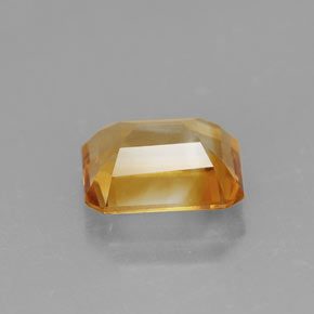 Citrino naturale giallo da 1,99 ct, taglio smeraldo, VVS