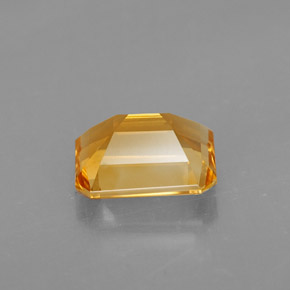 Citrino naturale giallo da 1,97 ct, taglio smeraldo, VVS