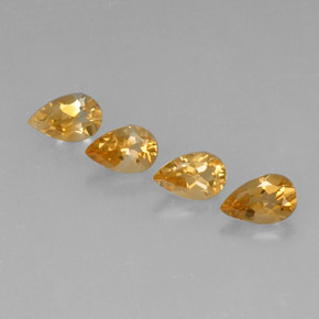 Citrino naturale oro da  ct, taglio a pera, VVS