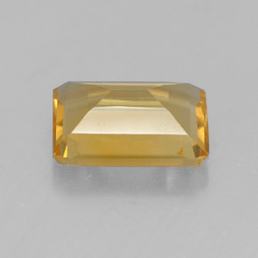 Citrino naturale giallo da 1,23 ct, taglio smeraldo, VVS-VS