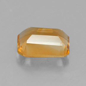 Citrino naturale giallo da 1,39 ct, taglio smeraldo, VVS