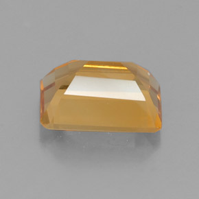 Citrino naturale giallo da 1,43 ct, taglio smeraldo, VVS