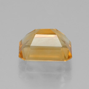 Citrino naturale giallo da 1,46 ct, taglio smeraldo, VVS