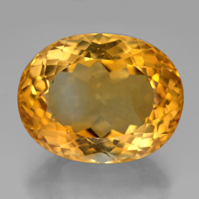 Citrino Giallo oro naturale da 25.86 ct, Taglio ovale, VVS