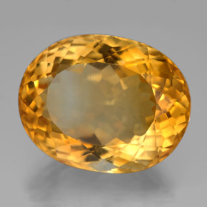 Citrino Giallo oro naturale da 25.86 ct, Taglio ovale, VVS