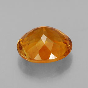 Citrino naturale arancione da 3,37 ct, taglio ovale, VVS