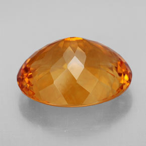 Citrino naturale arancione da 14,55 ct, taglio ovale, IF