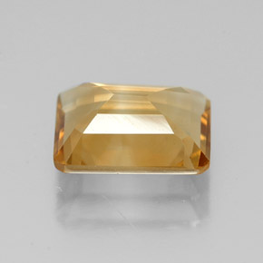 Citrino naturale giallo da 1,78 ct, taglio smeraldo, VVS-VS
