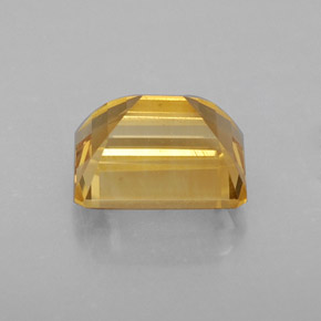 Citrino naturale giallo da 2,56 ct, taglio smeraldo, VVS-VS
