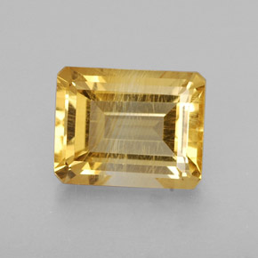 Citrino naturale giallo da 2,50 ct, taglio smeraldo, VS