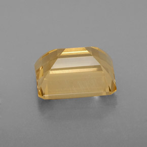 Citrino naturale giallo da 2,38 ct, taglio smeraldo, VVS