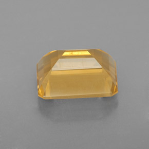 Citrino naturale giallo dorato da 2,19 ct, taglio smeraldo, VVS
