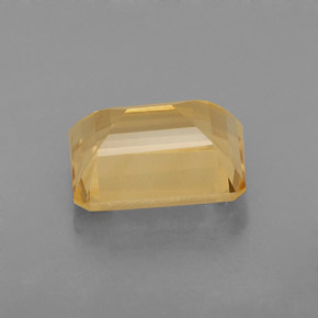 Citrino naturale giallo da 2,33 ct, taglio smeraldo, VVS