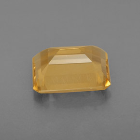 Citrino naturale giallo da 2,09 ct, taglio smeraldo, VVS