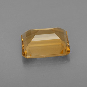 Citrino naturale giallo da 1,96 ct, taglio smeraldo, VVS