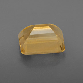 Citrino naturale giallo da 2,46 ct, taglio smeraldo, VVS
