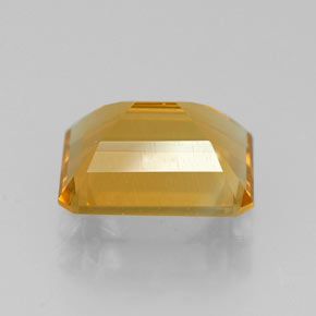 Citrino naturale giallo da 2,11 ct, taglio smeraldo, VVS