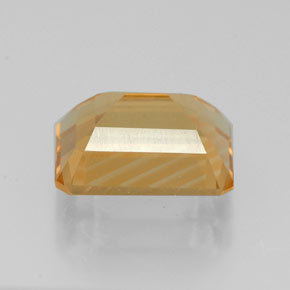 Citrino naturale giallo da 2,18 ct, taglio smeraldo, VVS