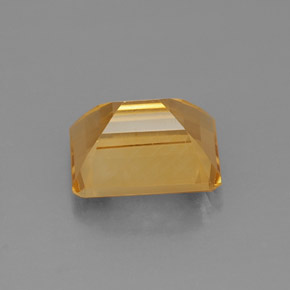 Citrino naturale giallo da 2,37 ct, taglio smeraldo, VVS