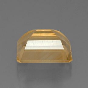 Citrino naturale giallo da 2,32 ct, taglio smeraldo, VVS