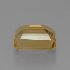Citrino naturale giallo da 2,10 ct, taglio smeraldo, VVS