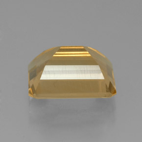 Citrino naturale giallo da 2,19 ct, taglio smeraldo, VVS
