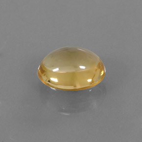Citrino naturale giallo da 2,62 ct, taglio ovale, trasparente
