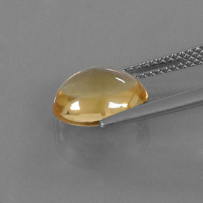 Citrino naturale giallo da 2,62 ct, taglio ovale, trasparente