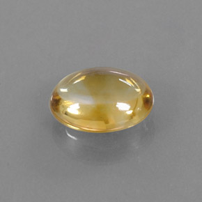Citrino naturale oro da 2,74 ct, taglio ovale, trasparente