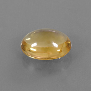 Citrino naturale giallo da 3,02 ct, taglio ovale, trasparente