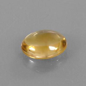 Citrino naturale giallo da 2,77 ct, taglio ovale, trasparente